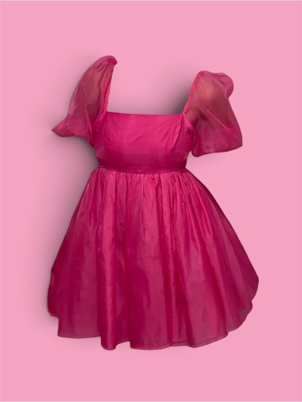 Forever21 Hot Pink Babydoll Dress